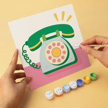Load image into Gallery viewer, Mini Paint by Numbers Set 20x20cm (6 pieces) - Sixties Charm