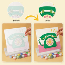 Load image into Gallery viewer, Mini Paint by Numbers Set 20x20cm (6 pieces) - Sixties Charm