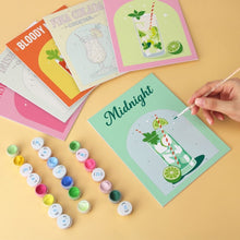 Load image into Gallery viewer, Mini Paint by Numbers Set 15x20cm (6 pieces) - Happy Hour Prints