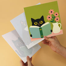 Load image into Gallery viewer, Mini Paint by Numbers Set 20x20cm (6 pieces) - Literary Cats