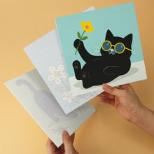 Load image into Gallery viewer, Mini Paint by Numbers Set 20x20cm (6 pieces) - Cats and Flowers