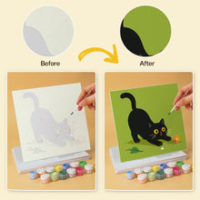 Load image into Gallery viewer, Mini Paint by Numbers Set 20x20cm (6 pieces) - Cats and Flowers