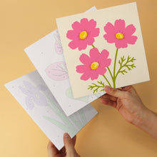 Load image into Gallery viewer, Mini Paint by Numbers Set 20x20cm (6 pieces) - Pastel Petals