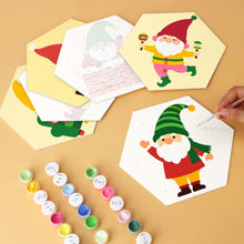 Load image into Gallery viewer, Mini Paint by Numbers Set - Hexagons (6 pieces) - Elf Squad