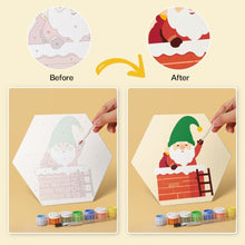 Load image into Gallery viewer, Mini Paint by Numbers Set - Hexagons (6 pieces) - Elf Squad