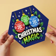Load image into Gallery viewer, Mini Paint by Numbers Set - Hexagons (6 pieces) - Christmas Mood