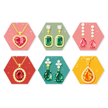 Load image into Gallery viewer, Mini Paint by Numbers Set - Hexagons (6 pieces) - Precious Gems Figured'Art