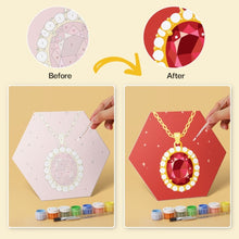 Load image into Gallery viewer, Mini Paint by Numbers Set - Hexagons (6 pieces) - Precious Gems