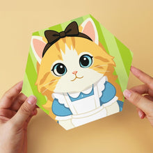 Load image into Gallery viewer, Mini Paint by Numbers Set - Hexagons (6 pieces) - Cats in Costumes