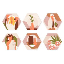 Load image into Gallery viewer, Mini Paint by Numbers Set - Hexagons (6 pieces) - Terracotta Muse Figured'Art