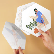 Load image into Gallery viewer, Mini Paint by Numbers Set - Hexagons (6 pieces) - Nature and Grace