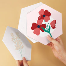 Load image into Gallery viewer, Mini Paint by Numbers Set - Hexagons (6 pieces) - Delicate Petals