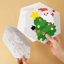 Load image into Gallery viewer, Mini Paint by Numbers Set - Hexagons (6 pieces) - Santa and Friends