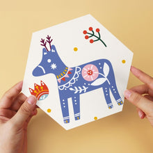 Load image into Gallery viewer, Mini Paint by Numbers Set - Hexagons (6 pieces) - Holiday Set