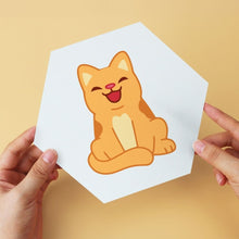Load image into Gallery viewer, Mini Paint by Numbers Set - Hexagons (6 pieces) - Little Cats