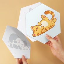 Load image into Gallery viewer, Mini Paint by Numbers Set - Hexagons (6 pieces) - Little Cats