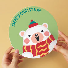 Load image into Gallery viewer, Mini Paint by Numbers Set - Discs Ø20cm (6 pieces) - Festive Whimsy