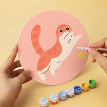 Load image into Gallery viewer, Mini Paint by Numbers Set - Discs Ø20cm (6 pieces) - The Curious Cats