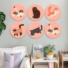 Load image into Gallery viewer, Mini Paint by Numbers Set - Discs Ø20cm (6 pieces) - The Curious Cats