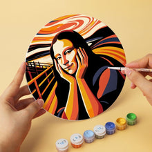 Load image into Gallery viewer, Mini Paint by Numbers Set - Discs Ø20cm (6 pieces) - Artistic Icons