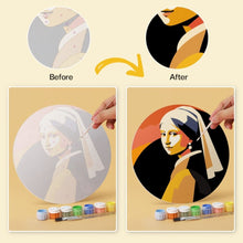 Load image into Gallery viewer, Mini Paint by Numbers Set - Discs Ø20cm (6 pieces) - Artistic Icons