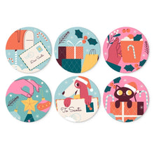 Load image into Gallery viewer, Mini Paint by Numbers Set - Discs Ø20cm (6 pieces) - Merry Little Wonders Figured'Art