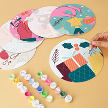 Load image into Gallery viewer, Mini Paint by Numbers Set - Discs Ø20cm (6 pieces) - Merry Little Wonders