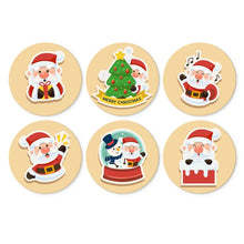 Load image into Gallery viewer, Mini Paint by Numbers Set - Discs Ø20cm (6 pieces) - Holiday Magic Figured'Art