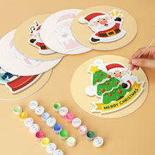 Load image into Gallery viewer, Mini Paint by Numbers Set - Discs Ø20cm (6 pieces) - Holiday Magic