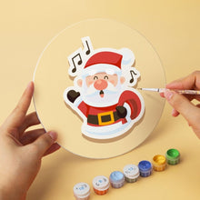 Load image into Gallery viewer, Mini Paint by Numbers Set - Discs Ø20cm (6 pieces) - Holiday Magic