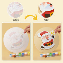 Load image into Gallery viewer, Mini Paint by Numbers Set - Discs Ø20cm (6 pieces) - Holiday Magic
