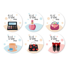 Load image into Gallery viewer, Mini Paint by Numbers Set - Discs Ø20cm (6 pieces) - Little Luxuries Figured'Art