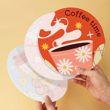 Load image into Gallery viewer, Mini Paint by Numbers Set - Discs Ø20cm (6 pieces) - Warm Coffee Stories