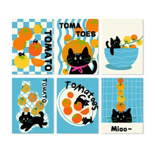 Load image into Gallery viewer, Mini Paint by Numbers Set 15x20cm (6 pieces) - Cat-o-mato Kitchen Figured'Art