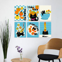 Load image into Gallery viewer, Mini Paint by Numbers Set 15x20cm (6 pieces) - Cat-o-mato Kitchen