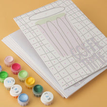 Load image into Gallery viewer, Mini Paint by Numbers Set 15x20cm (6 pieces) - Coffee Time