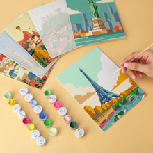 Load image into Gallery viewer, Mini Paint by Numbers Set 15x20cm (6 pieces) - World in Color