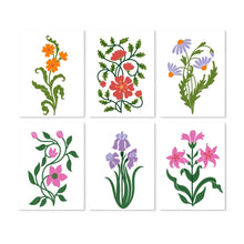 Load image into Gallery viewer, Mini Paint by Numbers Set 15x20cm (6 pieces) - Wildflower Illustrations Figured'Art
