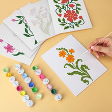 Load image into Gallery viewer, Mini Paint by Numbers Set 15x20cm (6 pieces) - Wildflower Illustrations