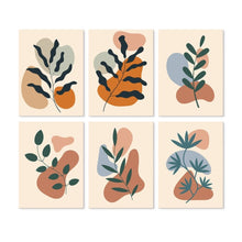 Load image into Gallery viewer, Mini Paint by Numbers Set 15x20cm (6 pieces) - Abstract Foliage Figured'Art
