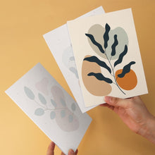 Load image into Gallery viewer, Mini Paint by Numbers Set 15x20cm (6 pieces) - Abstract Foliage