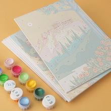 Load image into Gallery viewer, Mini Paint by Numbers Set 15x20cm (6 pieces) - Seaside Journeys