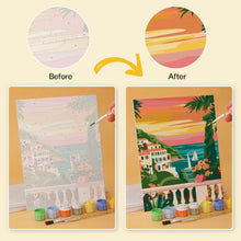 Load image into Gallery viewer, Mini Paint by Numbers Set 15x20cm (6 pieces) - Seaside Journeys