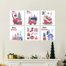 Load image into Gallery viewer, Mini Paint by Numbers Set 20x20cm (6 pieces) - Classic Holiday