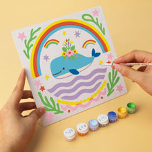 Load image into Gallery viewer, Mini Paint by Numbers Set 20x20cm (6 pieces) - Playful Folk Creatures