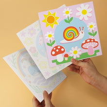 Load image into Gallery viewer, Mini Paint by Numbers Set 20x20cm (6 pieces) - Playful Folk Creatures