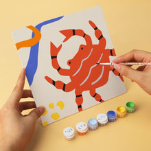Load image into Gallery viewer, Mini Paint by Numbers Set 20x20cm (6 pieces) - Summer Shapes