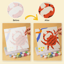 Load image into Gallery viewer, Mini Paint by Numbers Set 20x20cm (6 pieces) - Summer Shapes