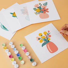 Load image into Gallery viewer, Mini Paint by Numbers Set 20x20cm (6 pieces) - Minimal Bouquets