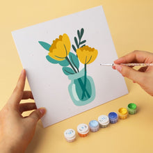 Load image into Gallery viewer, Mini Paint by Numbers Set 20x20cm (6 pieces) - Minimal Bouquets